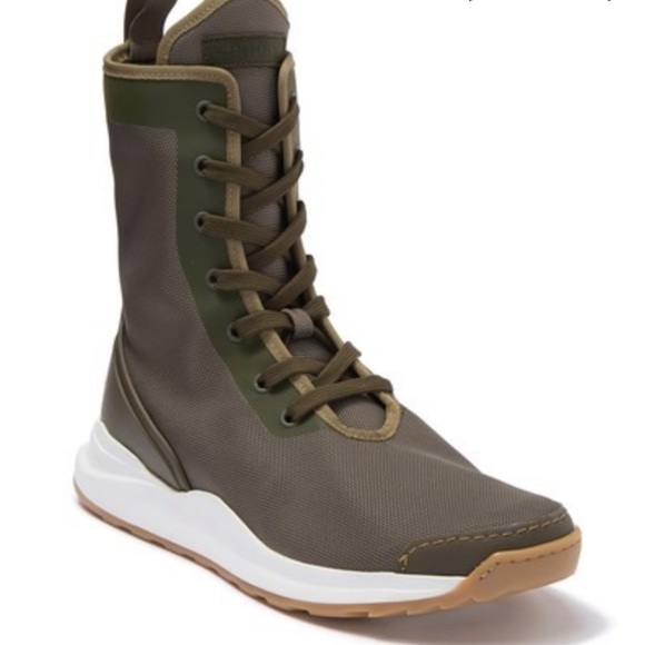 NWT Hood Rubber Hollier Lace Up Sneaker Boots - Picture 2 of 6